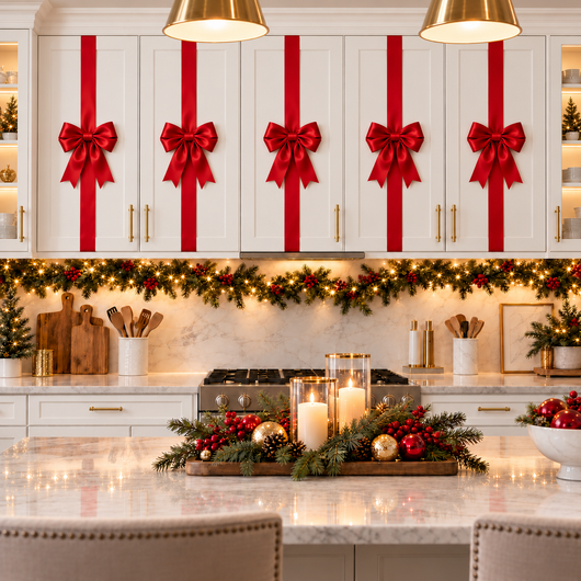 Corus® Christmas Cabinet Bow