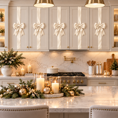 Corus® Christmas Cabinet Bow