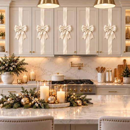 Corus® Christmas Cabinet Bow