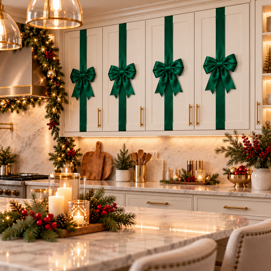 Corus® Christmas Cabinet Bow