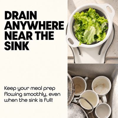 Corus® Collapsible Colander Drain Set