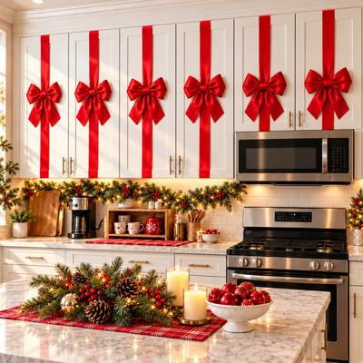 Corus® Christmas Cabinet Bow