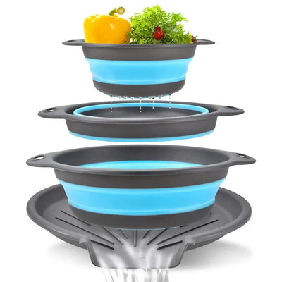 Corus® Collapsible Colander Drain Set