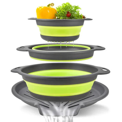 Corus® Collapsible Colander Drain Set